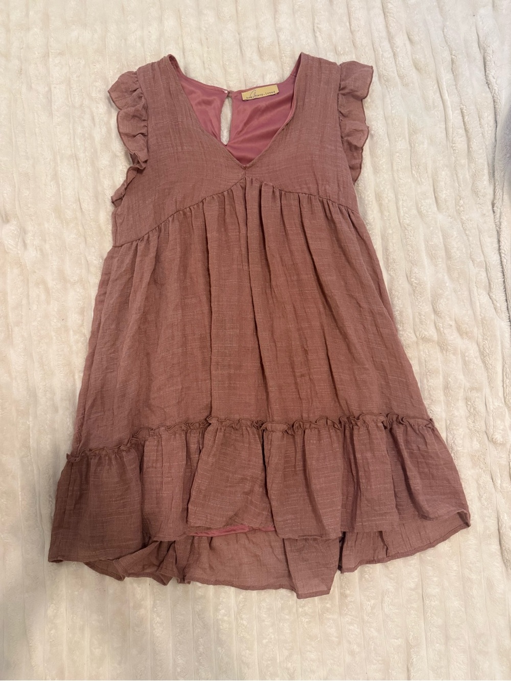 Women’s Mauve Ruffle Sundress - Lizard Thicket